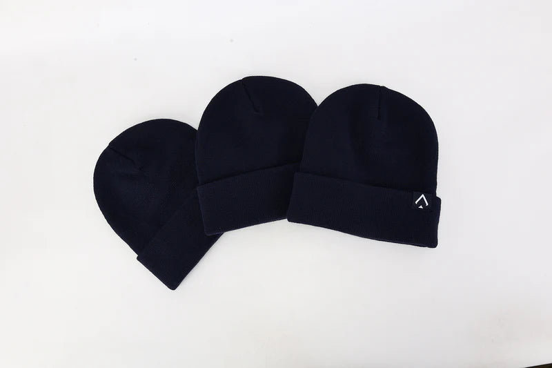 Snow White Essential Beanie | Premium Thermal Winter Knit – All In Lid