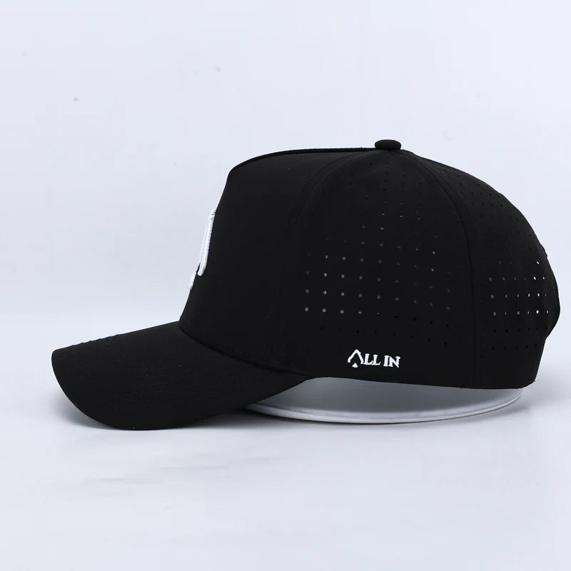 The OG Black Performance Hat | Sweat-Wicking & Water-Resistant – All In Lid