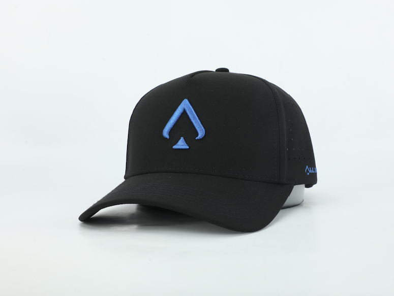 Royal Blue Performance Hat – Sweat-Resistant & Laser-Perforated Fit