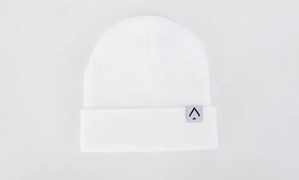 Snow White Essential Beanie | Premium Thermal Winter Knit – All In Lid