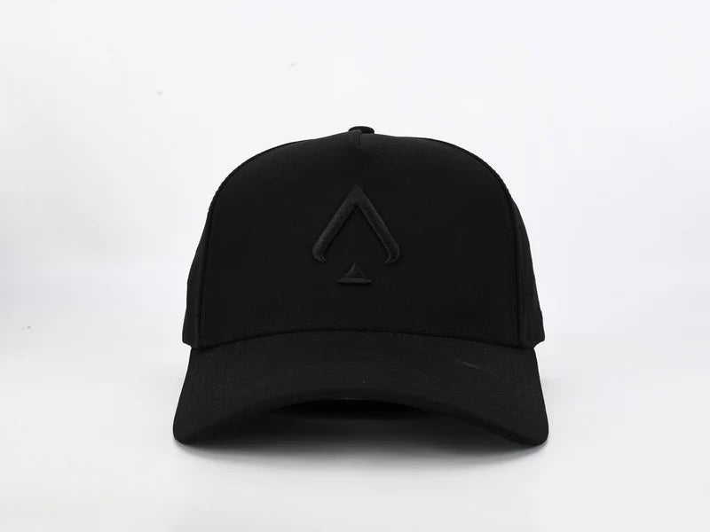 All In Lid Blackout Performance Hat – Stealth Water-Resistant Athletic Headwear