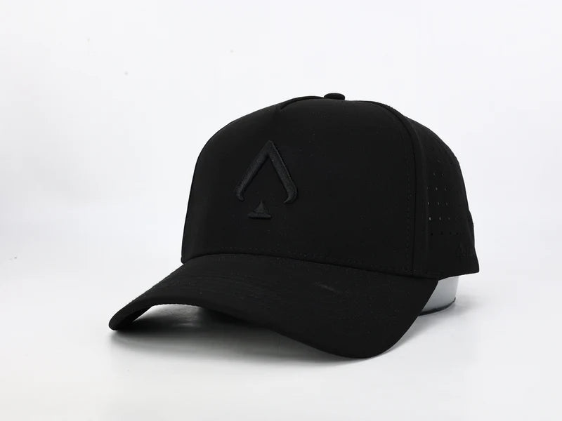 All In Lid Blackout Performance Hat – Stealth Water-Resistant Athletic Headwear