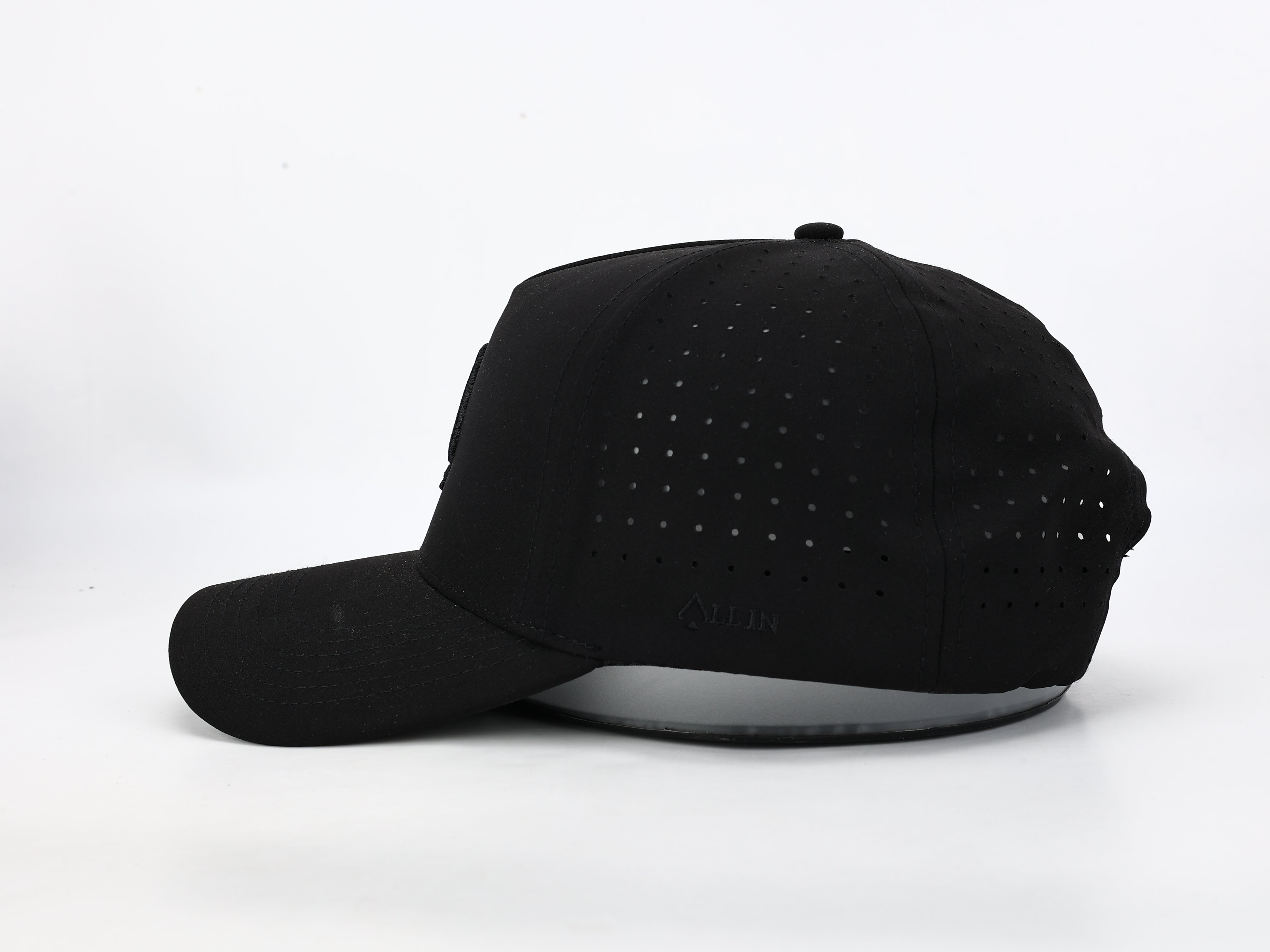 All In Lid Blackout Performance Hat – Stealth Water-Resistant Athletic Headwear