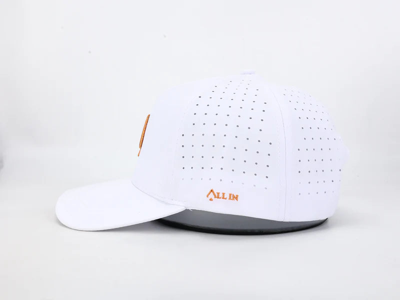All In Lid Creamsicle Performance Hat – Water-Resistant & Breathable Best-Fitting White Sport Hat