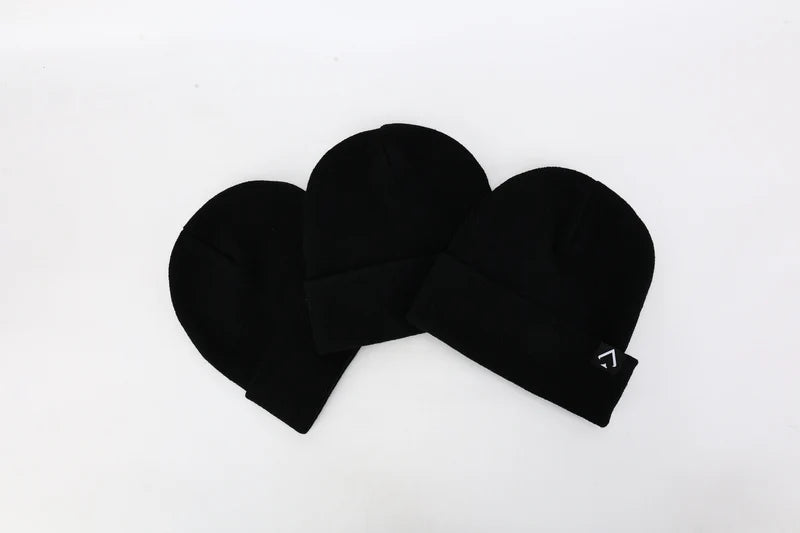 Jet Black Performance Beanie – Moisture-Wicking & Non-Itch Premium Knit
