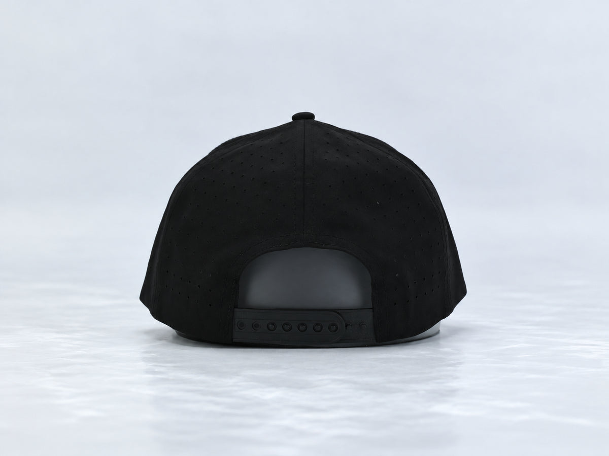 All In Lid OG hat, back view showing the adjustable snapback strap.