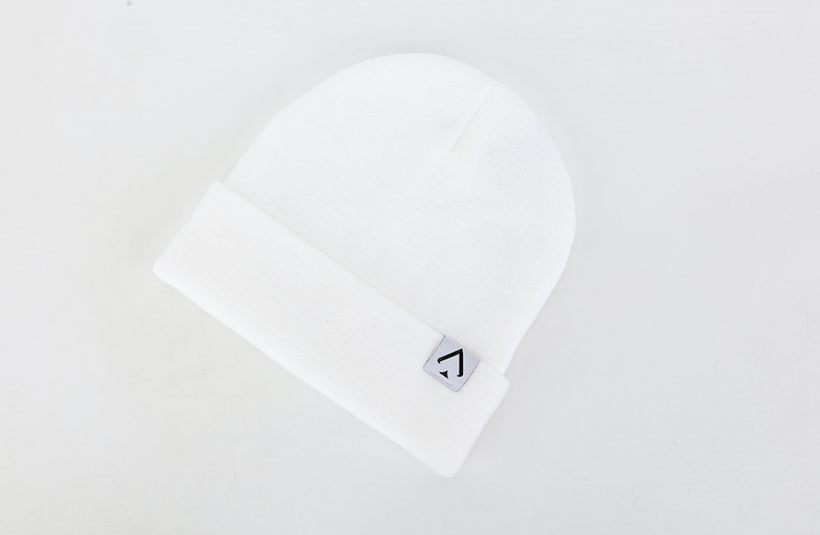 Snow White Essential Beanie | Premium Thermal Winter Knit – All In Lid