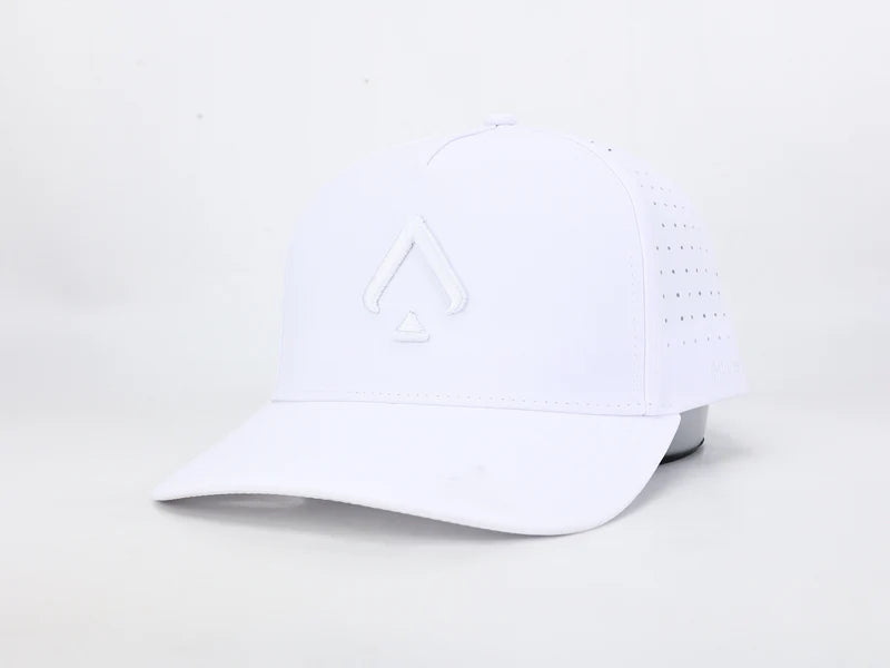 White Out Performance Hat – Water Resistant & Sweat-Wicking Premium Fit